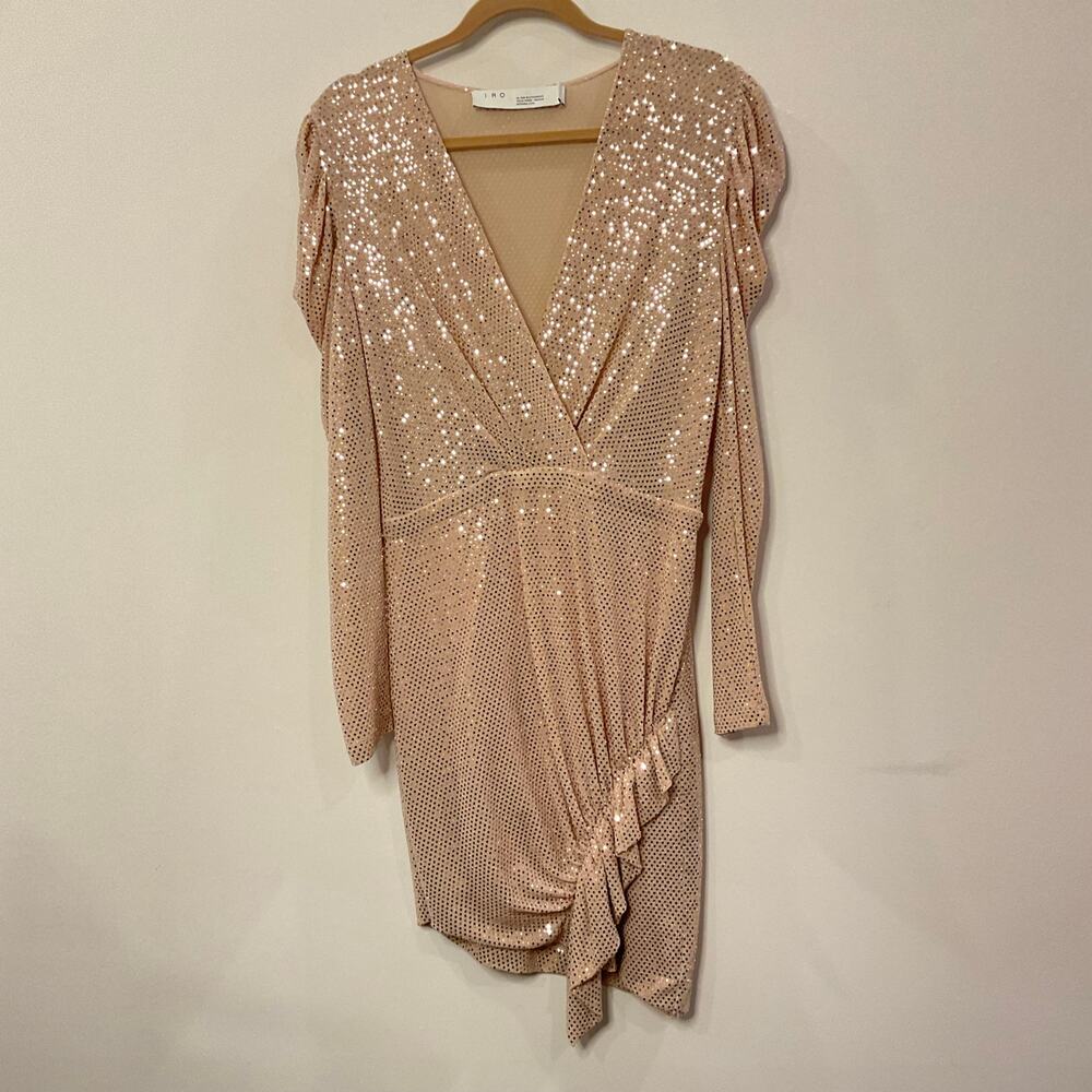 IRO Shimmering Silver Mini Dress - Picture 4 of 11